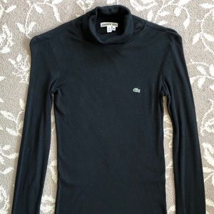 Black Long-sleeve Lacoste Turtleneck